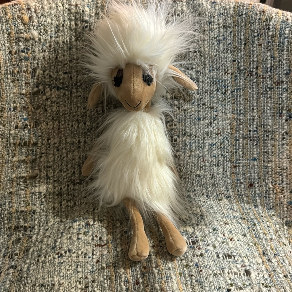 Retired 2021 Jellycat Swellegant Sophie Sheep Fluffy Plush Stuffed Animal